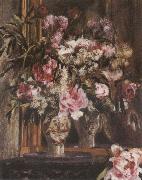 Pierre-Auguste Renoir Peonies,Lilacs ad Tulips Spain oil painting artist
